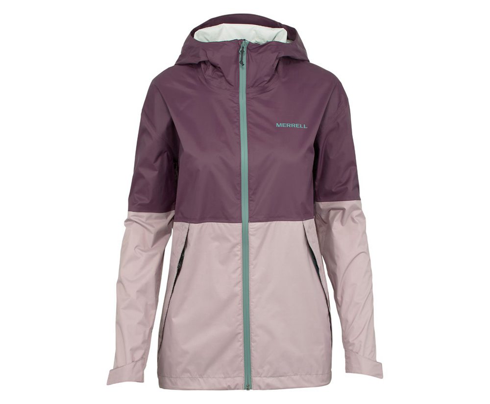 Merrell Jackets Pink - Fallon Rain - Womens 40DHIUFQL